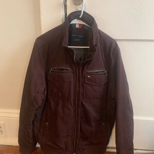 Tommy Hilfiger Men's Maroon winter coat